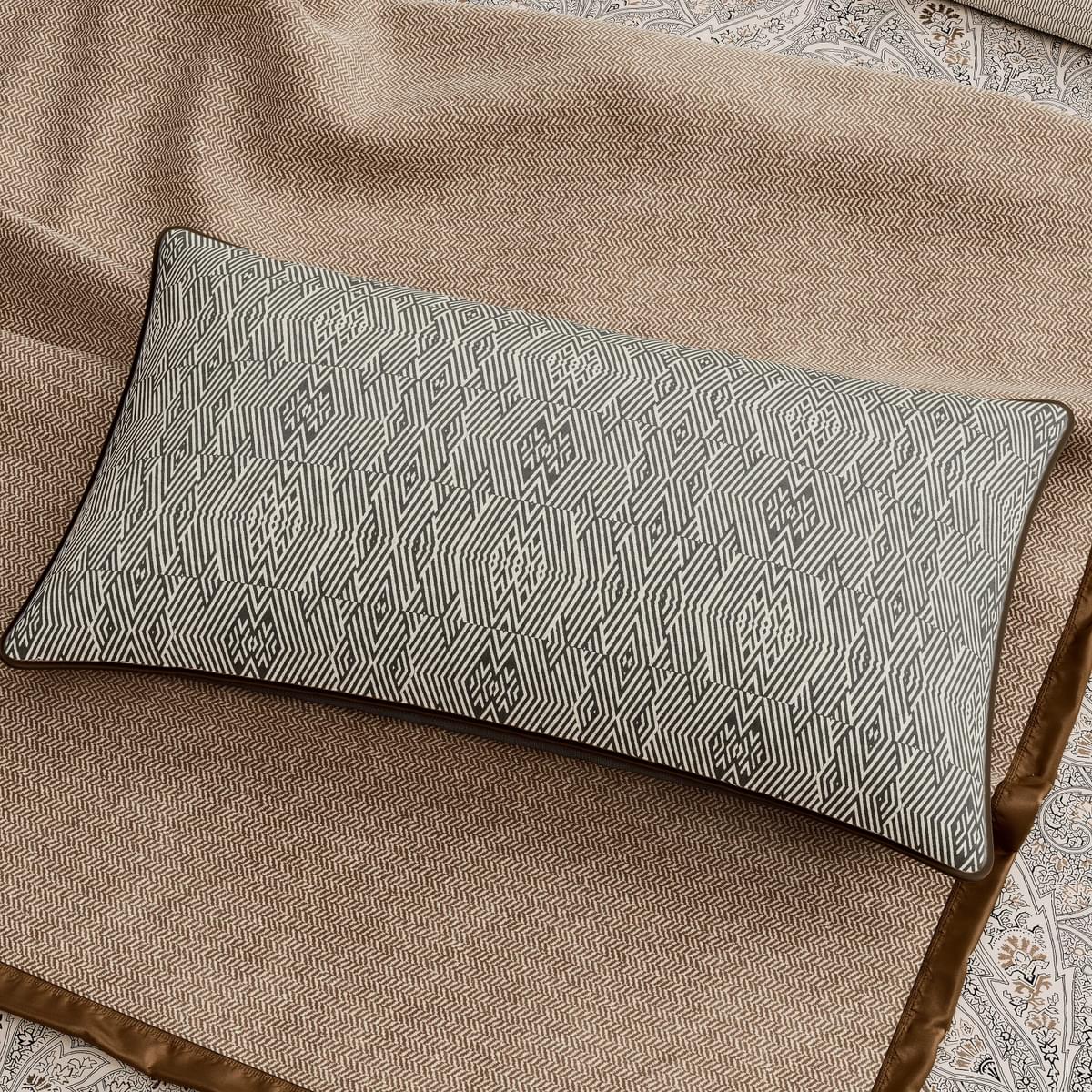 Umma Cushion By Bedeck Of Belfast In Charcoal Grey